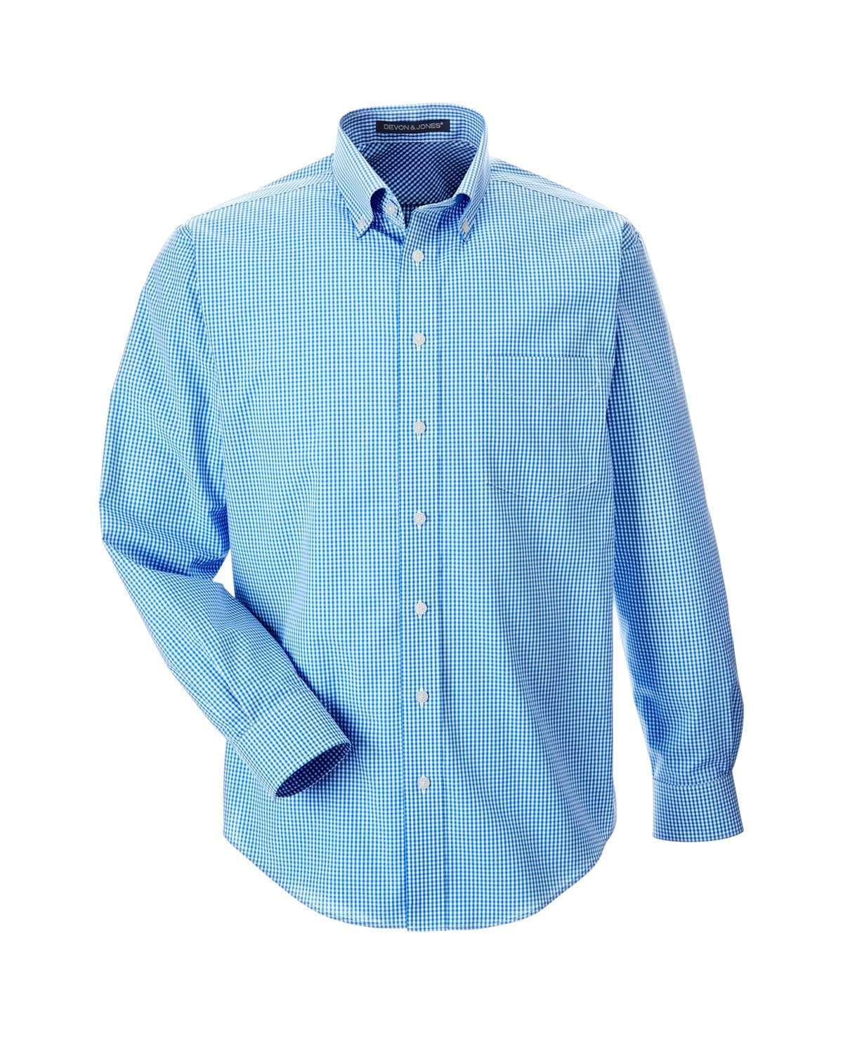 Devon & Jones Woven Shirts S / FRENCH BLUE Devon & Jones Men's Crown Collection™ Gingham Check