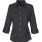 Devon & Jones Woven Shirts XS / BLACK Devon & Jones Ladies' Perfect Fit™ 3/4 Sleeve Stretch Poplin Blouse