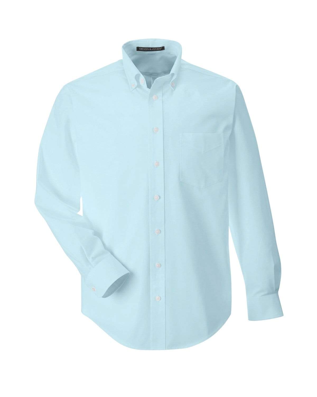 Devon & Jones Woven Shirts XS / CRYSTAL BLUE Devon & Jones Men's Crown Collection™ Solid Broadcloth