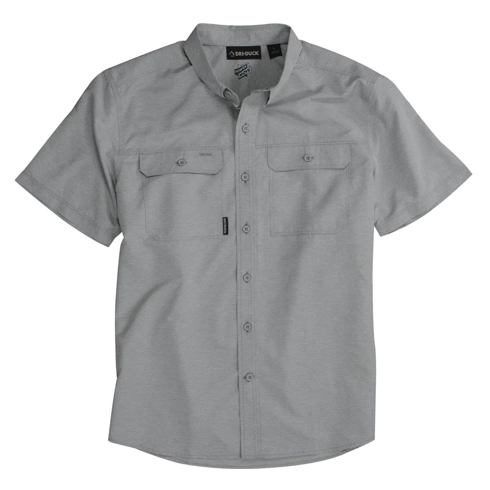 DRI DUCK Woven Shirts S / Grey DRI DUCK - Men's Crossroad Woven Short Sleeve Shirt