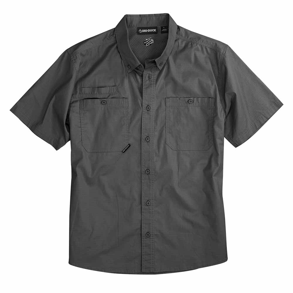 DRI DUCK Woven Shirts S / Gunmetal DRI DUCK - Men's Craftsman Woven Short Sleeve Shirt