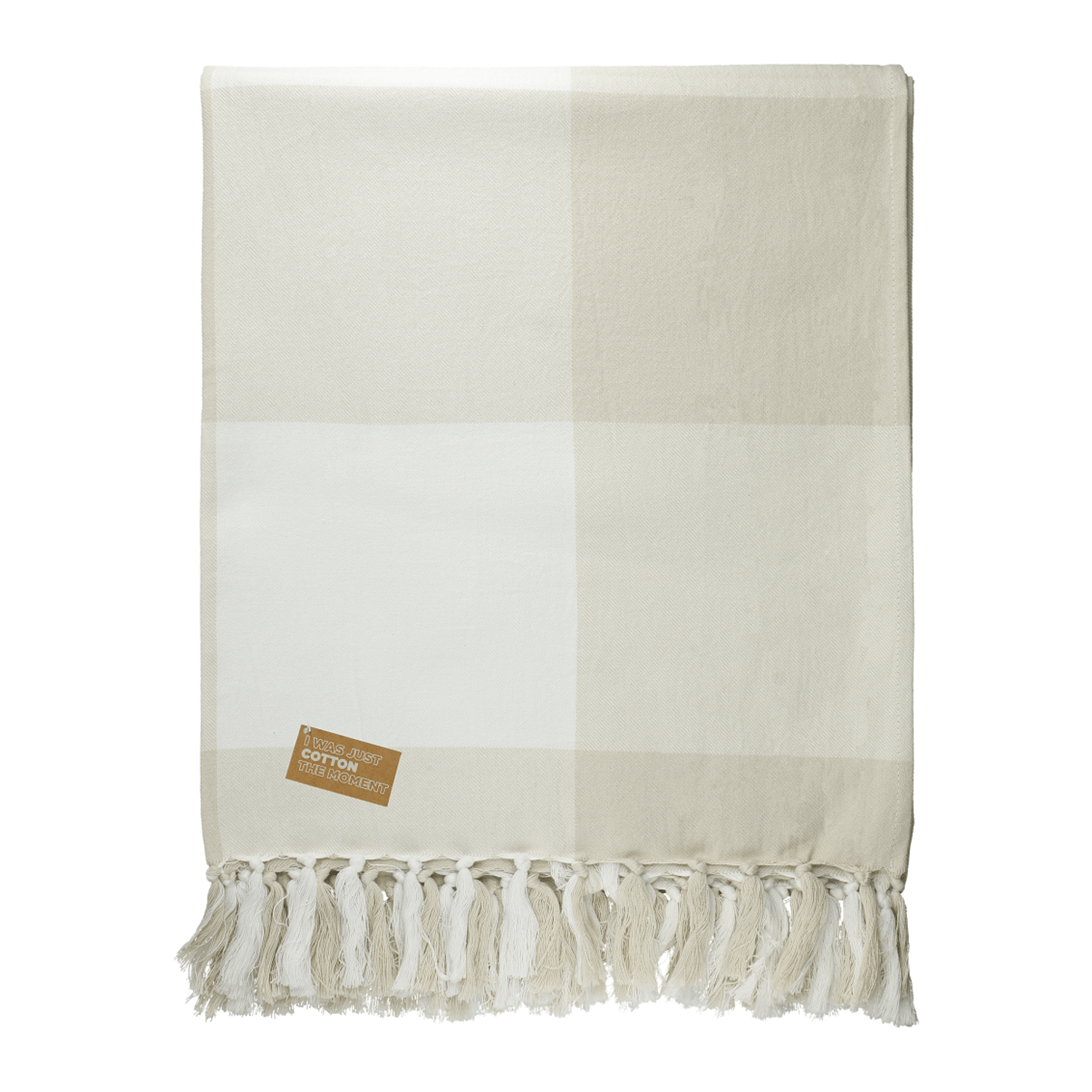 Field & Co Accessories One Size / Tan Field & Co. - 100% Organic Cotton Check Throw Blank