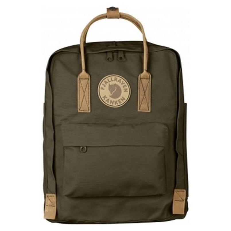 Lacoste Leather Backyard Backpack in Olive Green