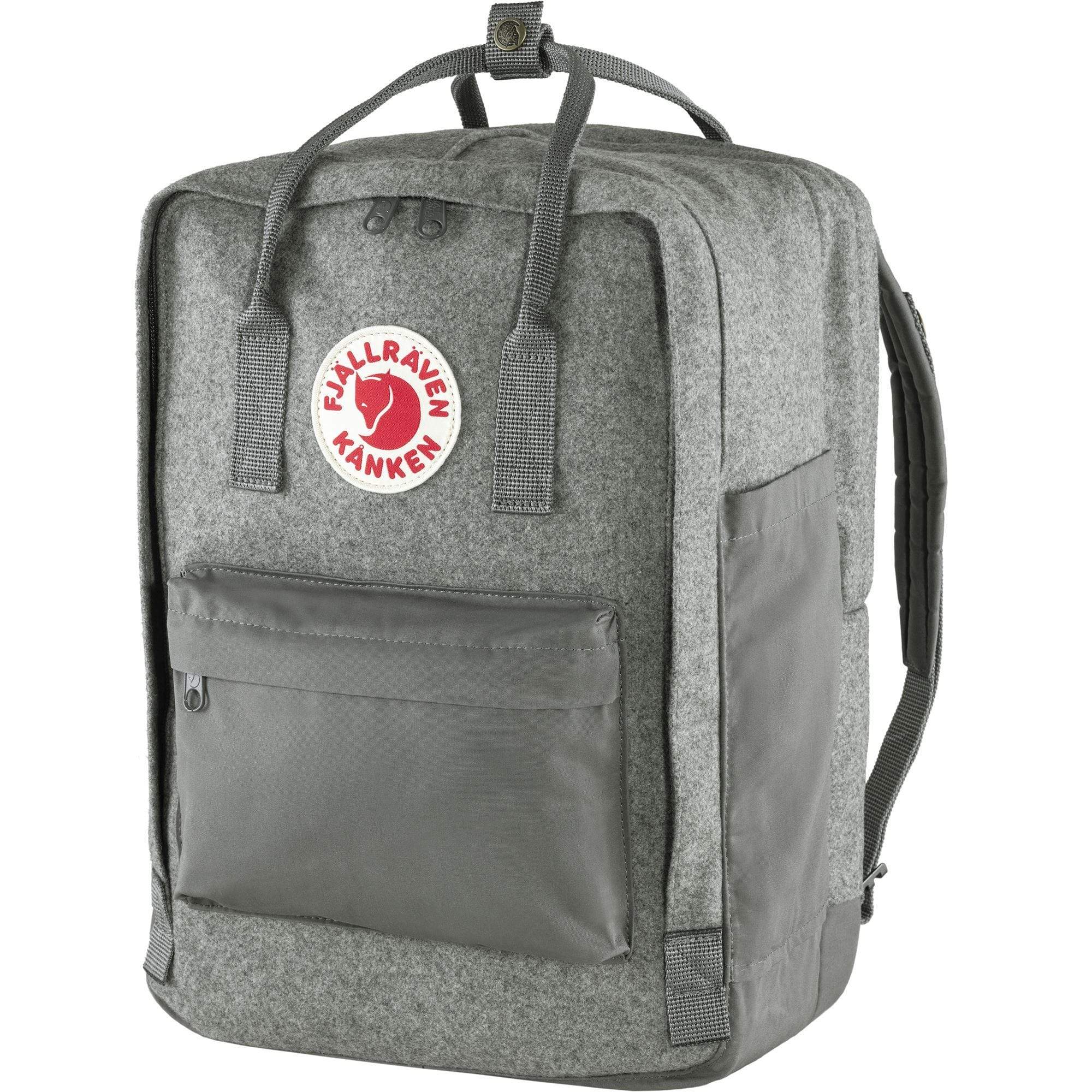 Fjällräven Bags One Size / Granite Grey FJÄLLRÄVEN - Kånken Re-Wool Laptop 15" Backpack