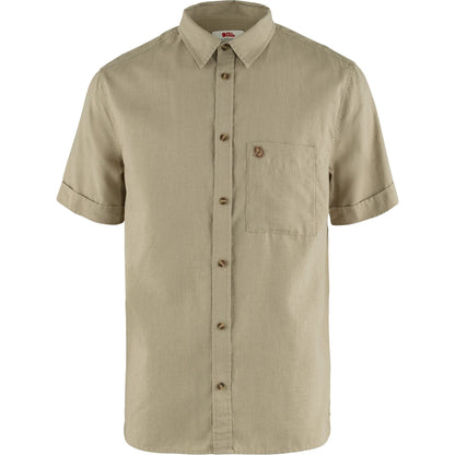 Fjällräven Woven Shirts XS / Sand Stone FJÄLLRÄVEN - Men's Övik Travel Shirt Short Sleeve