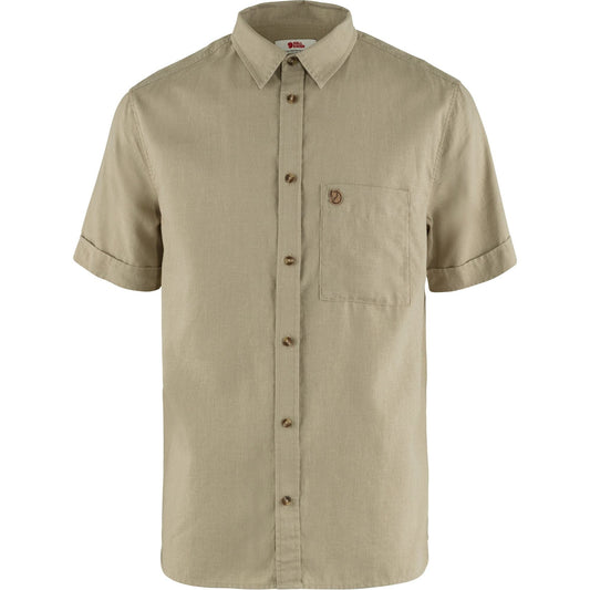 Fjällräven Woven Shirts XS / Sand Stone FJÄLLRÄVEN - Men's Övik Travel Shirt Short Sleeve