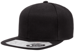 Flexfit Headwear One Size / Black Flexfit - 110® Flat Bill Snapback Cap