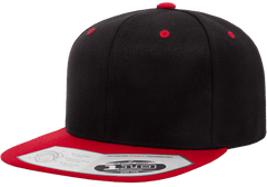 Flexfit Headwear One Size / Black/Red Flexfit - 110® Flat Bill Snapback Cap