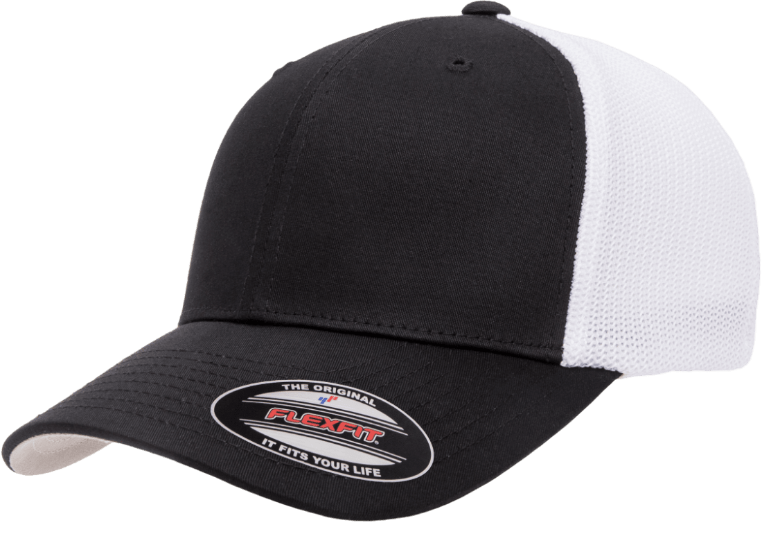 Flexfit Headwear One Size / Black/White Flexfit - Trucker Cap
