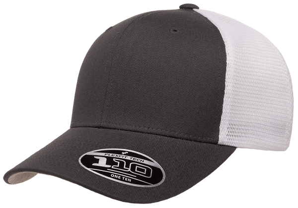 Flexfit Headwear One Size / Charcoal/White Flexfit - 110® Mesh-Back Cap