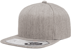 Flexfit Headwear One Size / Heather Grey Flexfit - 110® Flat Bill Snapback Cap