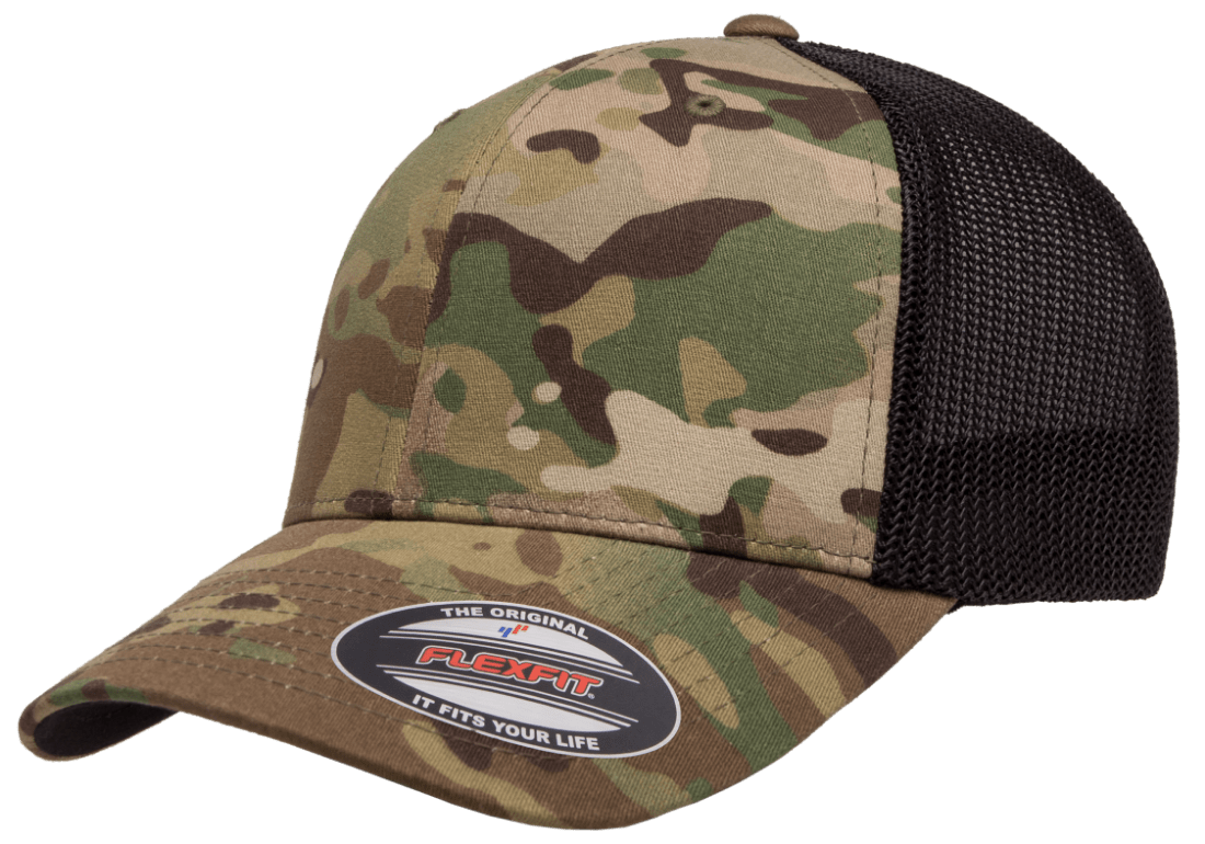 Flexfit Headwear One Size / Multicam Green/Black Flexfit - Trucker Cap Multicam