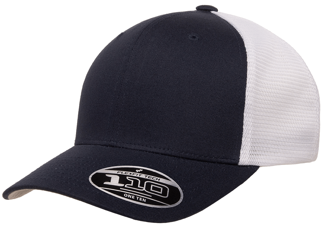 Flexfit Headwear One Size / Navy/White Flexfit - 110® Mesh-Back Cap