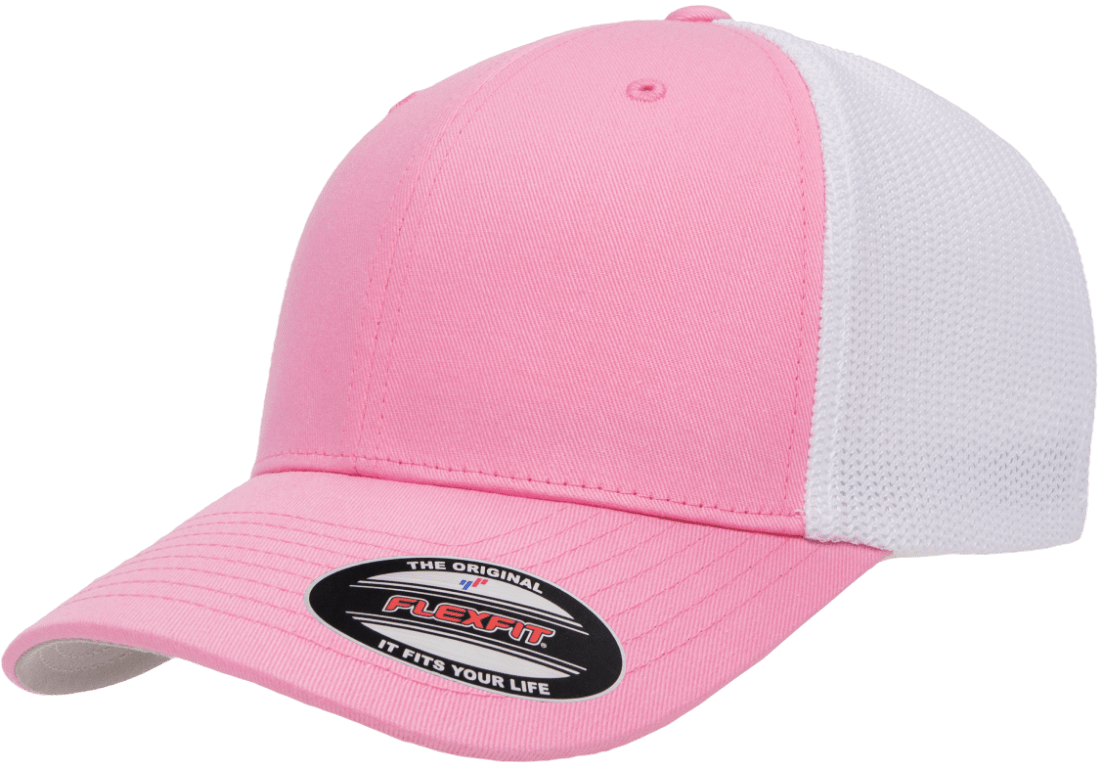 Flexfit Headwear One Size / Pink/White Flexfit - Trucker Cap