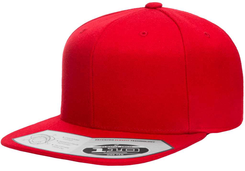 Flexfit 110 Flat Bill Snapback Cap Threadfellows