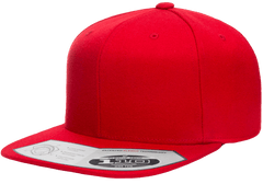 Flexfit Headwear One Size / Red Flexfit - 110® Flat Bill Snapback Cap
