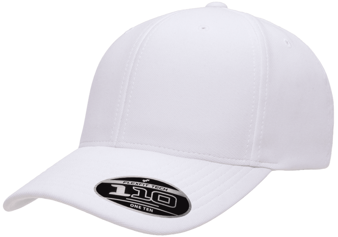 Flexfit Headwear One Size / White Flexfit - 110® Cool & Dry Mini-Piqué Cap