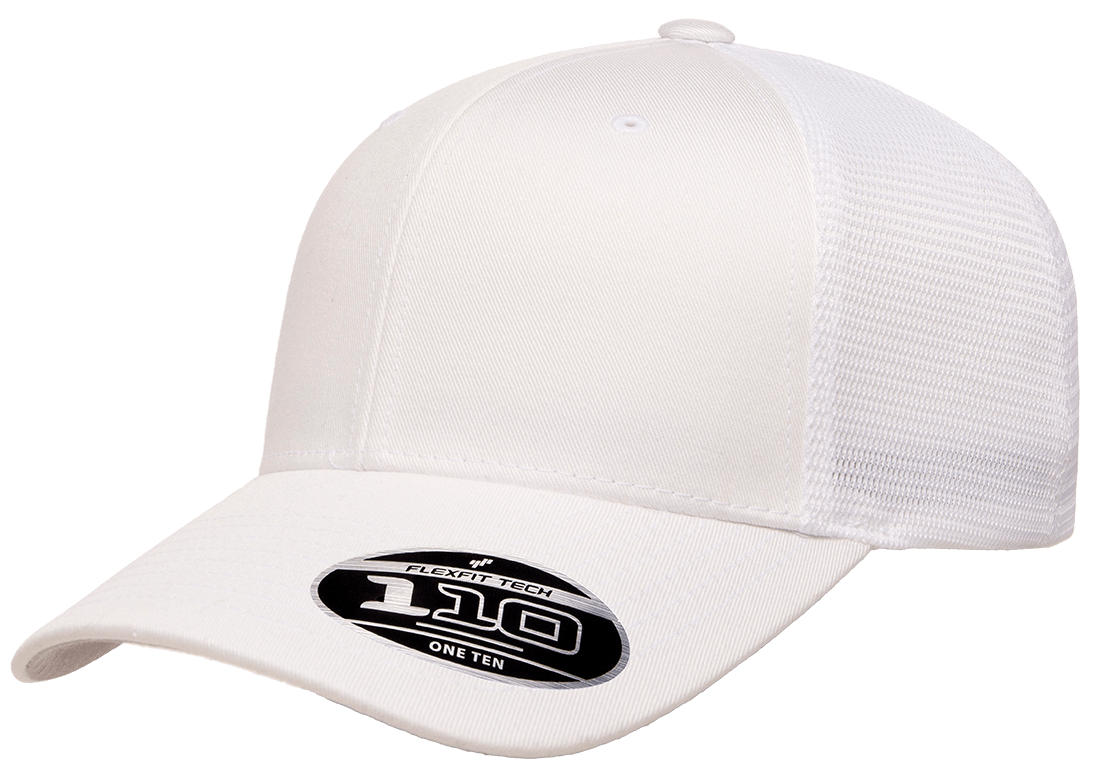 Flexfit Headwear One Size / White Flexfit - 110® Mesh-Back Cap