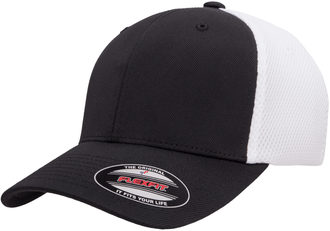 Flexfit Headwear S/M / Black/White Flexfit - Ultrafiber Mesh Cap