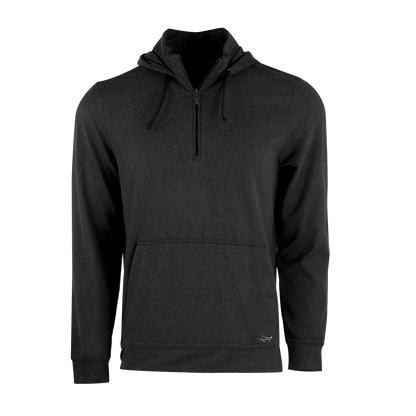 Greg Norman Layering S / Black Heather Greg Norman - Men's Lab 1/4-Zip Hoodie