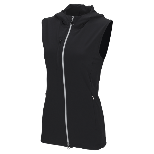 Greg Norman - Women's Windbreaker Full-Zip Hooded Vest