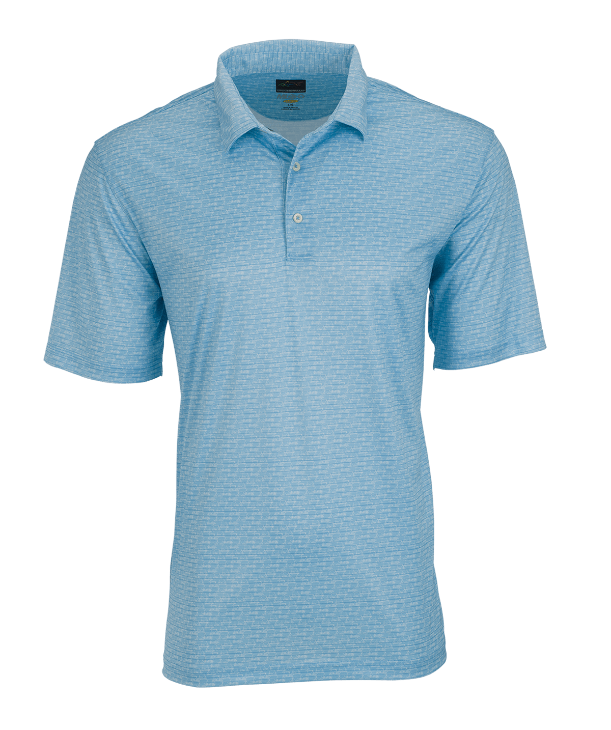 Greg Norman Polos S / Misty Blue Greg Norman - Men's ML75 Microlux Cart Print Polo