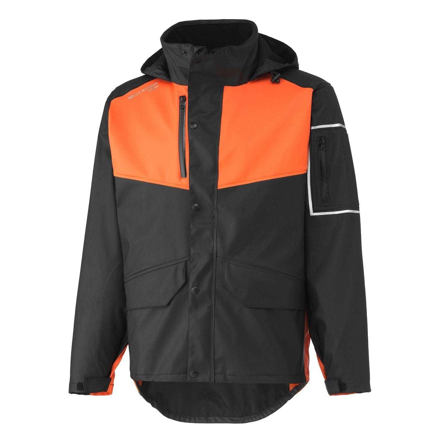 Helly Hansen Workwear Outerwear S / Black/Dark Orange Helly Hansen Workwear - Men's West Coast Work Jacket