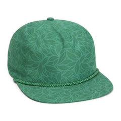 Imperial Headwear Adjustable / Green Floral Imperial - The Aloha Rope Cap