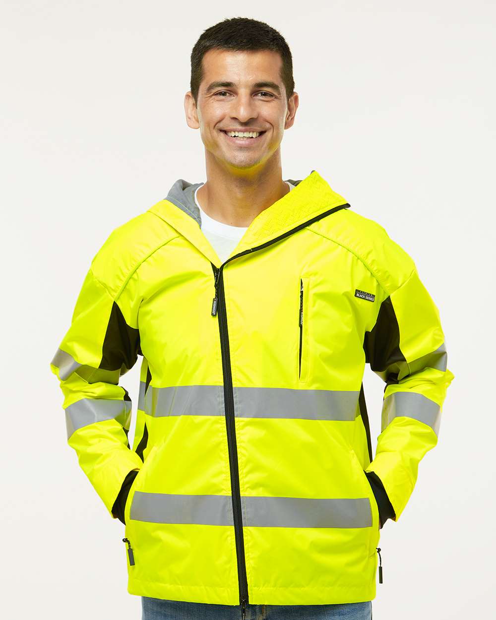 Kishigo Outerwear Kishigo - Premium Black Series® Windbreaker