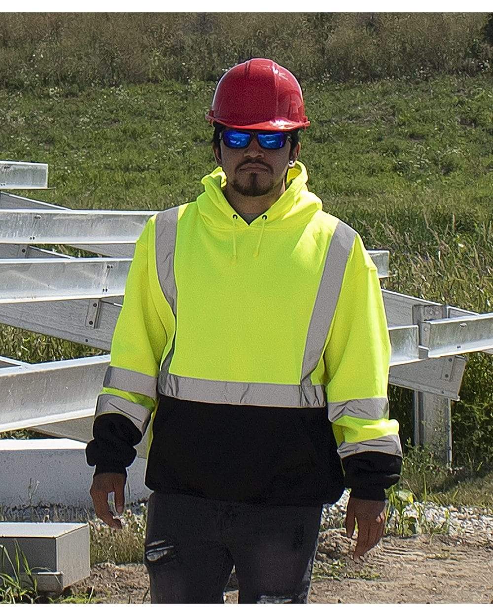 Kishigo Sweatshirts Kishigo - Hi-Vis Hooded Sweatshirt