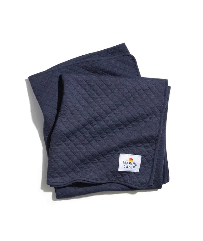 Marine Layer Accessories One Size / Navy Heather Marine Layer - Corbet Blanket