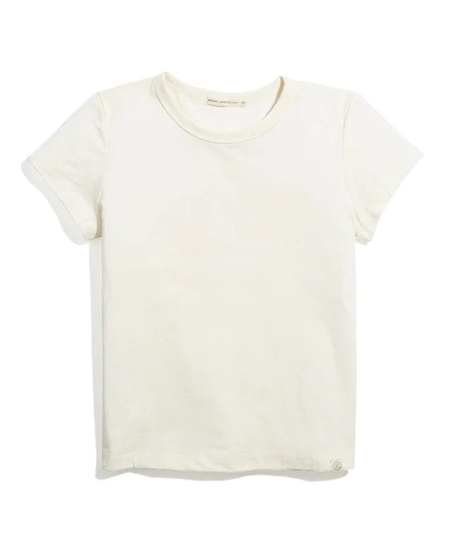Marine Layer T-shirts XS / Natural Marine Layer - Women's Re-Spun Signature Crew