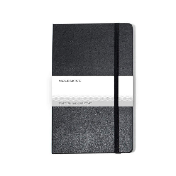 Moleskine - 25 piece minimum Accessories OSFA / BLACK Moleskine® Hard Cover Plain Large Notebook (5" x  8.25")