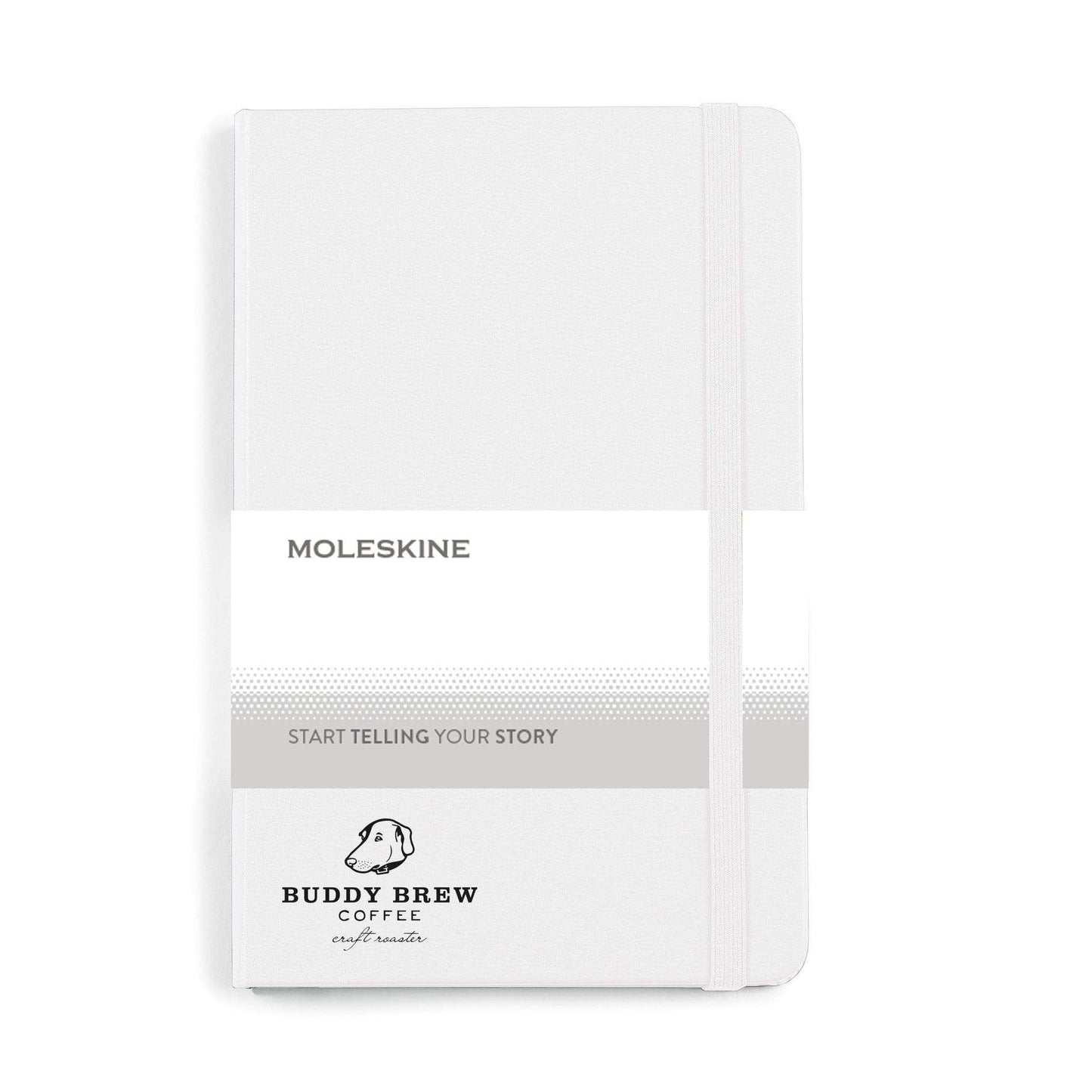 Moleskine - 25 piece minimum Accessories OSFA / White Moleskine® Hard Cover Ruled Medium Notebook (4.5" x 7")