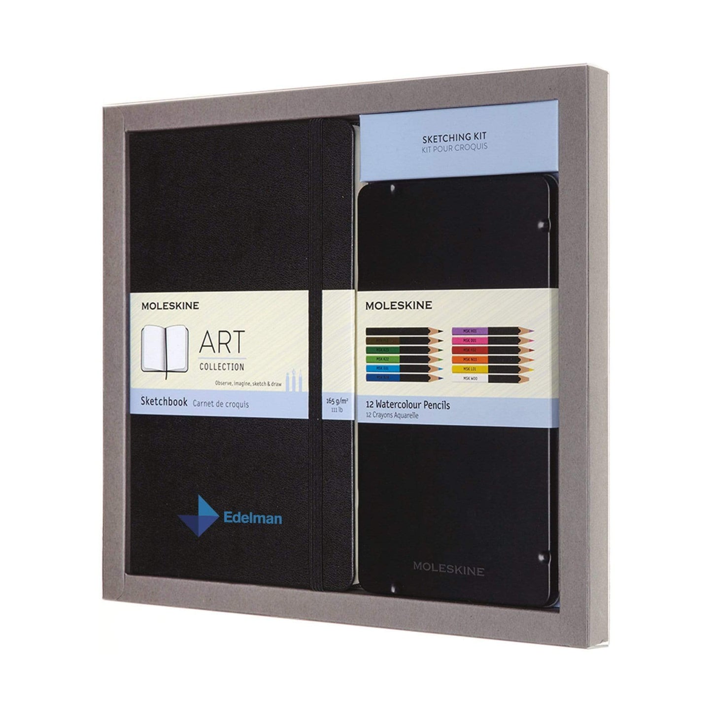 Moleskine Accessories One Size / Black Moleskine - Coloring Kit w/ Sketchbook and Watercolor Pencils