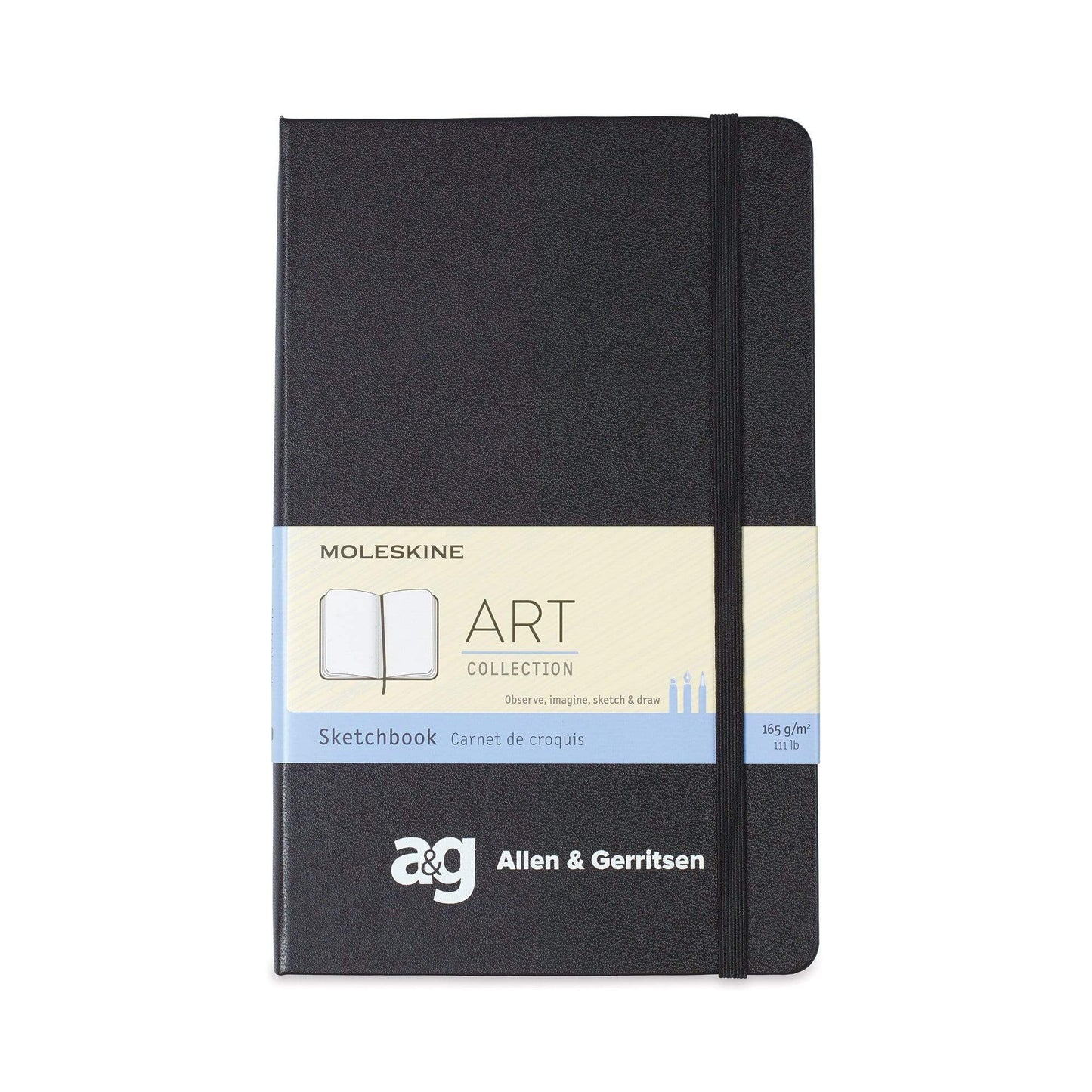 Moleskine Accessories One Size / Black Moleskine - Hard Cover Large Sketchbook (5" x 8.25")