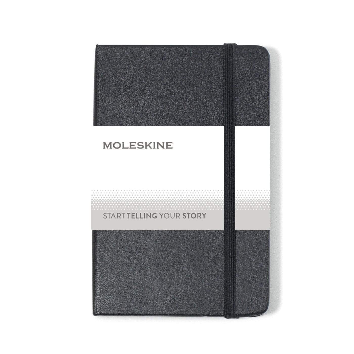 Moleskine Accessories One Size / Black Moleskine - Hard Cover Plain Page Pocket Notebook (3.5" x 5.5")