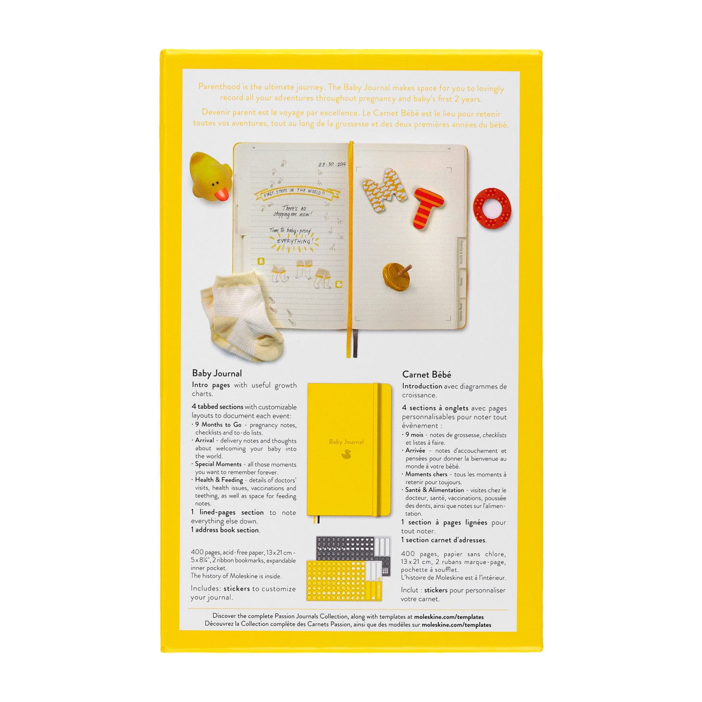 Moleskine Accessories One Size / Golden Yellow Moleskine - Passion Baby Journal (5.5" x 8.5")