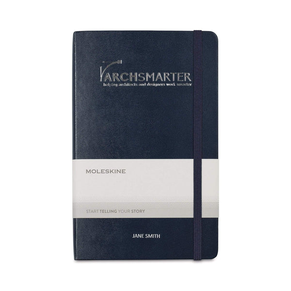 Moleskine Accessories One Size / Sapphire Blue Moleskine - Hard Cover Large Double Layout Notebook (5" x  8.25")