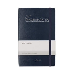 Moleskine Accessories One Size / Sapphire Blue Moleskine - Hard Cover Large Double Layout Notebook (5