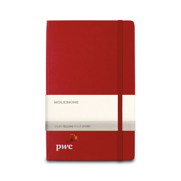 Moleskine Accessories One Size / Scarlet Red Moleskine - Hard Cover Ruled Large Expanded Notebook (5" x  8.25")