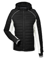 Nautica Outerwear XS / Black/Antique White Nautica - Women's Nautical Mile Puffer Packable Jacket