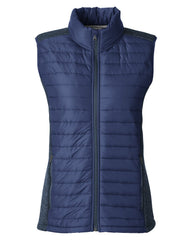 Nautica Outerwear XS / Nautica Navy/Navy Heather Nautica - Women's Harbor Puffer Vest