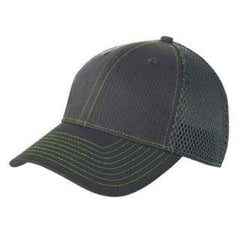 New Era Headwear S/M / Graphite/Cyber Green New Era - 39THIRTY Stretch Mesh Contrast Stitch Cap