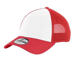 New Era Headwear Snapback / White/Scarlet Red New Era - 9FORTY Snapback Contrast Front Mesh Cap