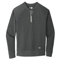 New Era Layering XS / Black Heather New Era - Men's Sueded Cotton Blend 1/4-Zip Pullover