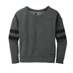 New Era Sweatshirts XS / Black Heather New Era - Women's Tri-Blend Fleece Varsity Crew