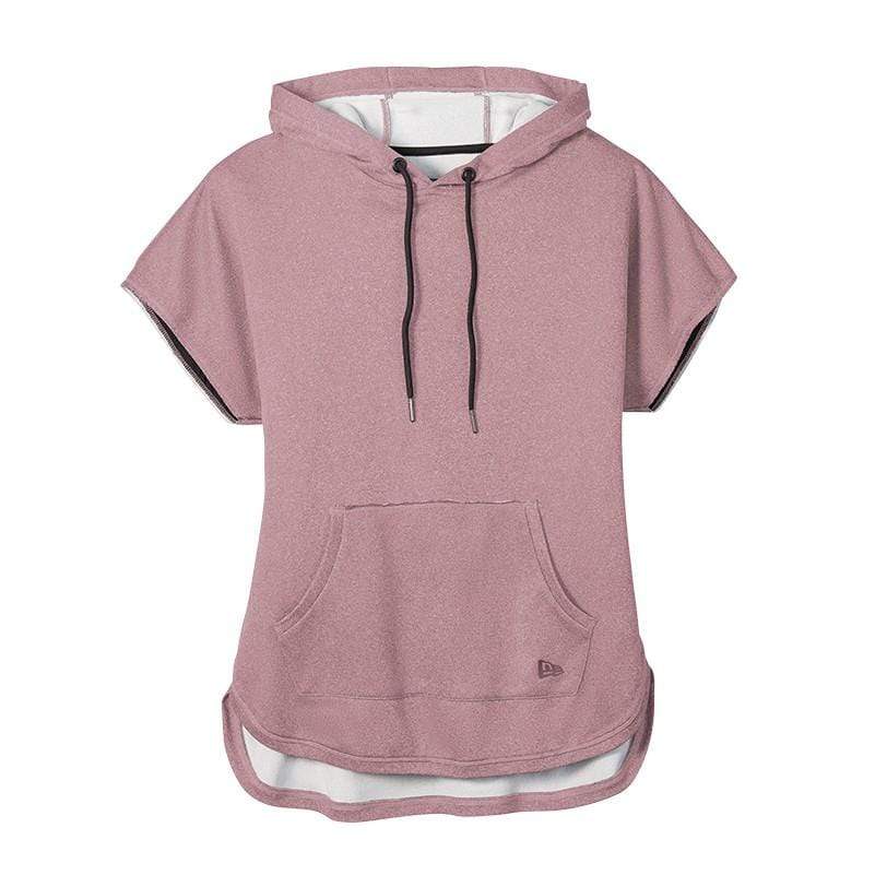 What's Your Hustle?® Print French Terry Cordless Hoodie (Pepto Pink) (comfy  loungy fit, fitted athletic arms, luxury material)
