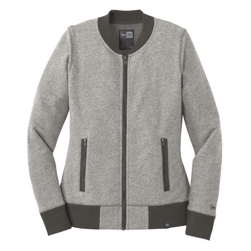 New Era Sweatshirts XS / Light Graphite Twist/Graphite New Era - Women's French Terry Baseball Full-Zip