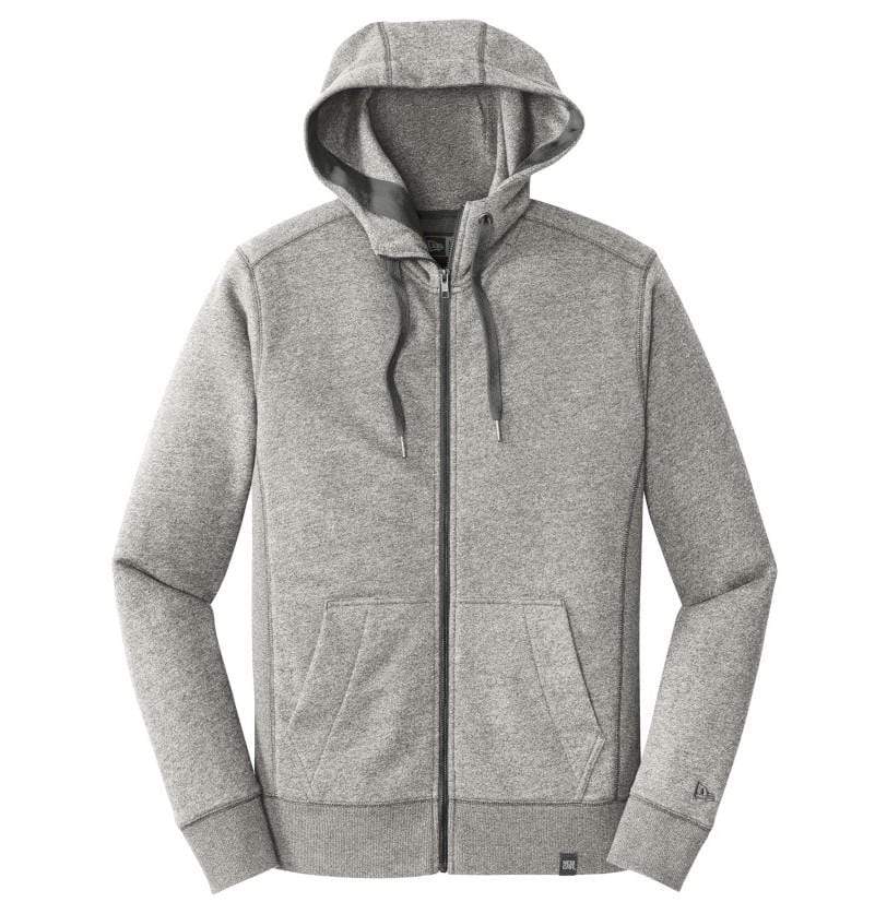 New Era Sweatshirts XS / Light Graphite Twist New Era - Men's French Terry Full-Zip Hoodie